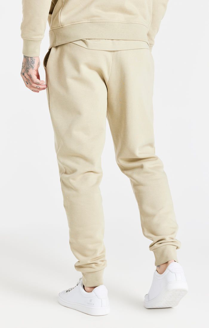 Beige Essential Fitted Jogger sold by Siksilk product image thumbnail 4