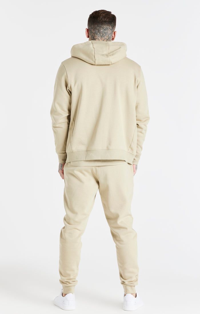 Beige Essential Fitted Jogger sold by Siksilk product image thumbnail 5