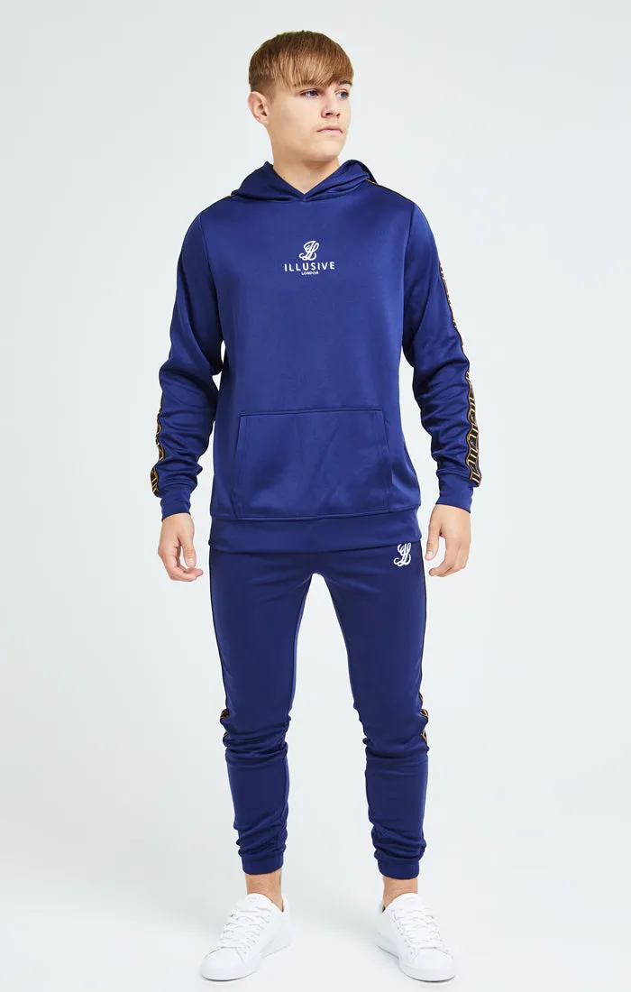 Illusive London Patriot Overhead Hoodie - Blue & Orange sold by Siksilk product image thumbnail 4