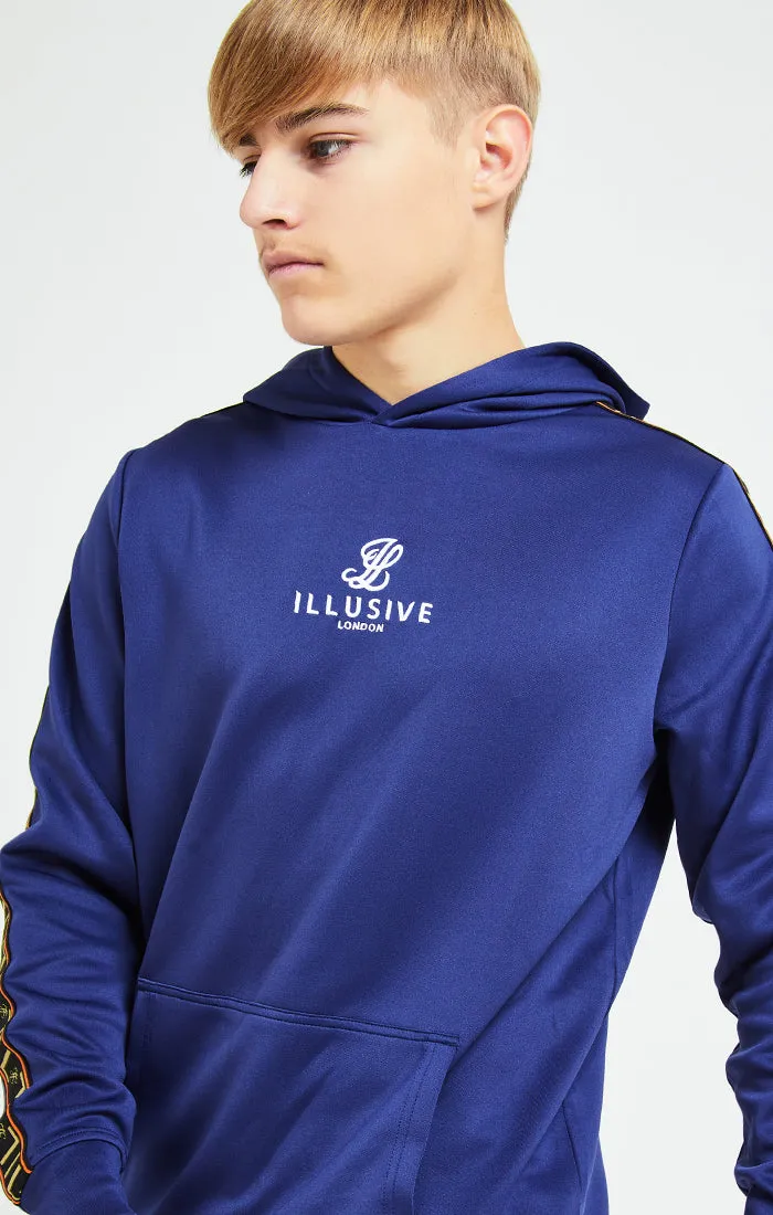 Illusive London Patriot Overhead Hoodie - Blue & Orange sold by Siksilk product image thumbnail 2