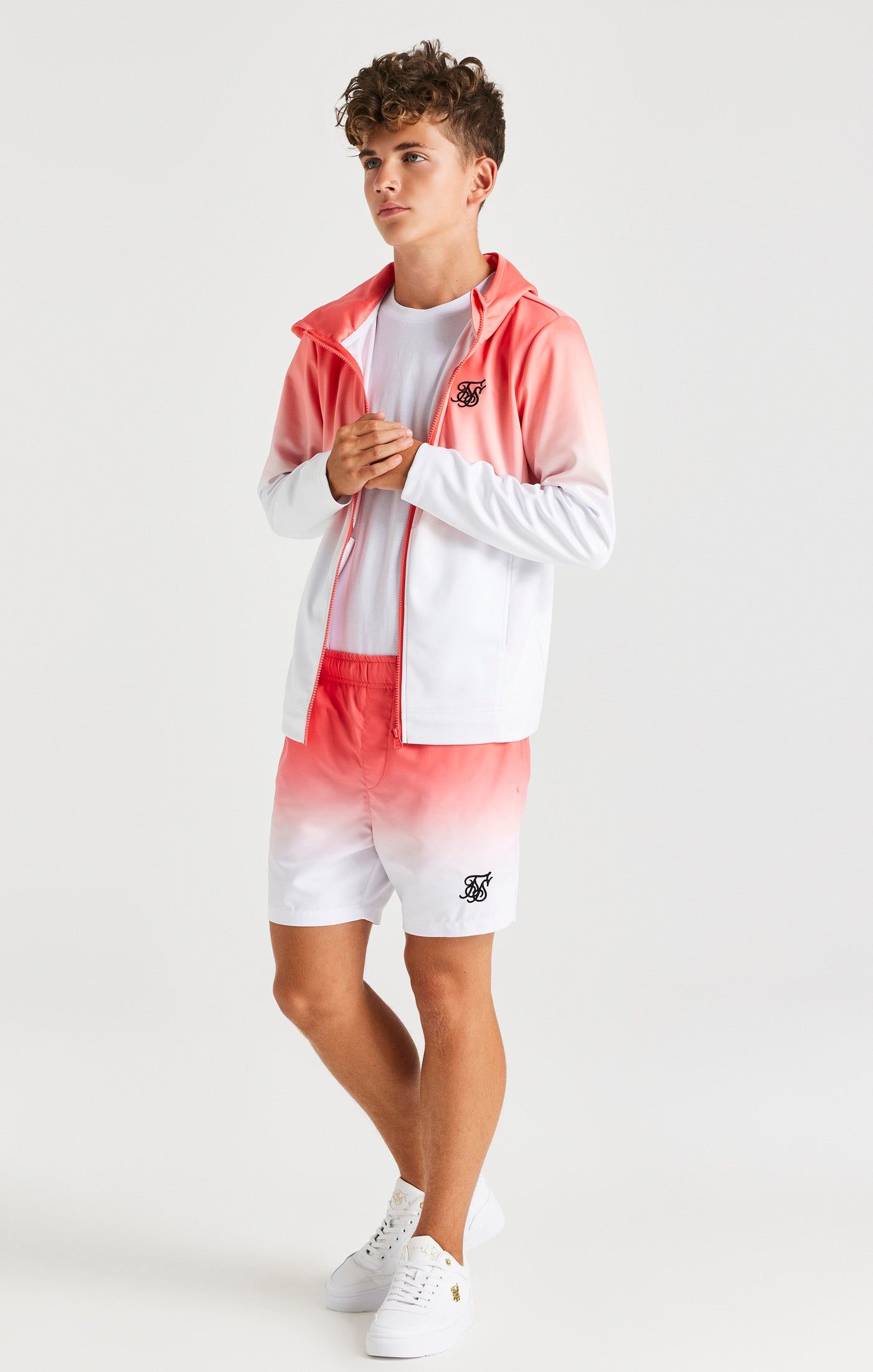 SikSilk Fade Swim Shorts - Orange & White sold by Siksilk product image thumbnail 5