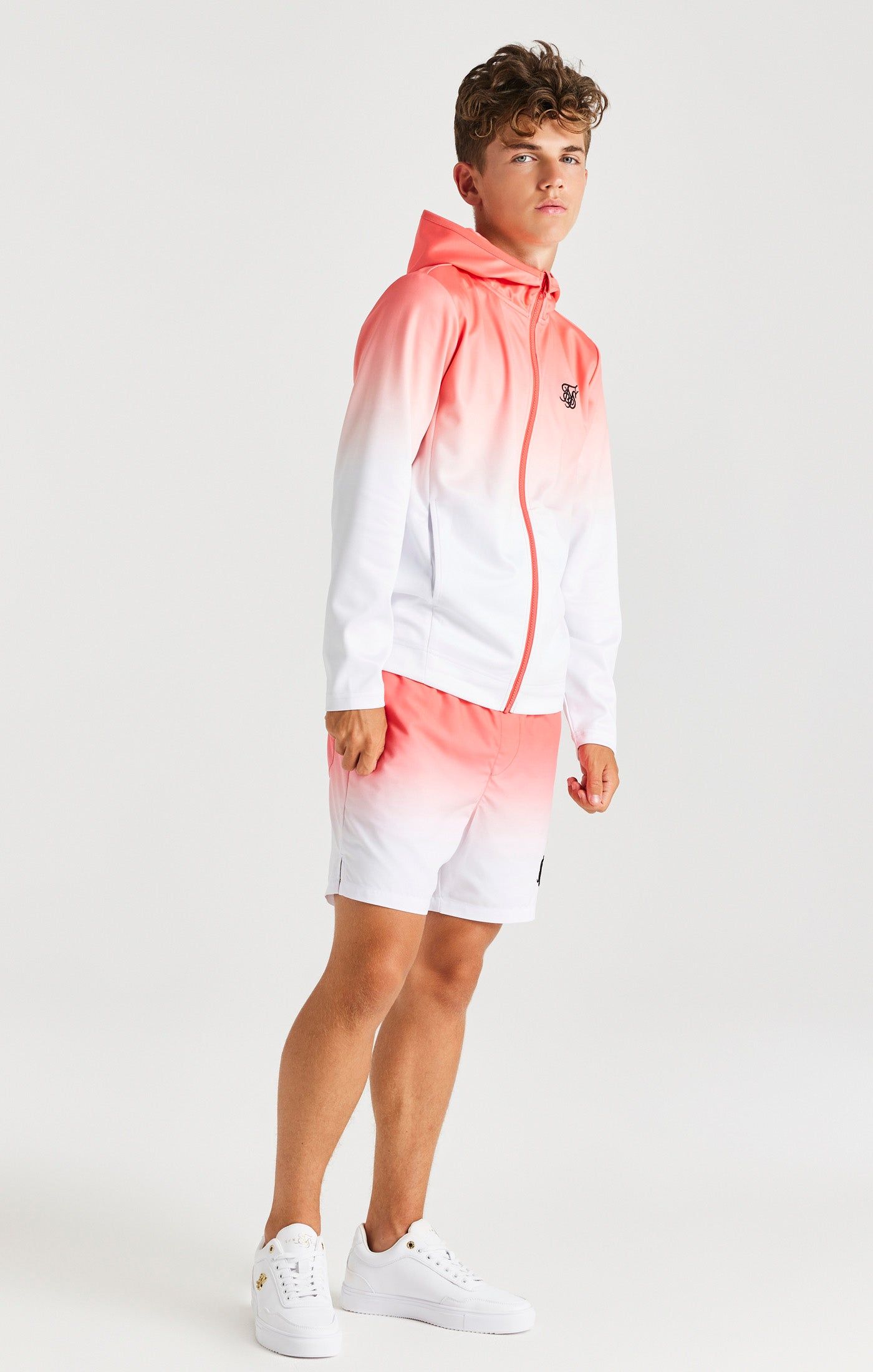 SikSilk Fade Swim Shorts - Orange & White sold by Siksilk product image thumbnail 6