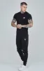 Black Essential Elastic Cuff Muscle Fit T-Shirt sold by Siksilk