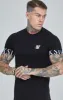 Black Essential Elastic Cuff Muscle Fit T-Shirt sold by Siksilk