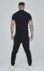 Black Essential Elastic Cuff Muscle Fit T-Shirt sold by Siksilk