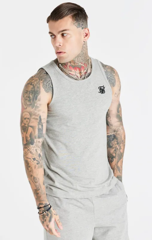 Grey Marl Essential Vest sold by Siksilk