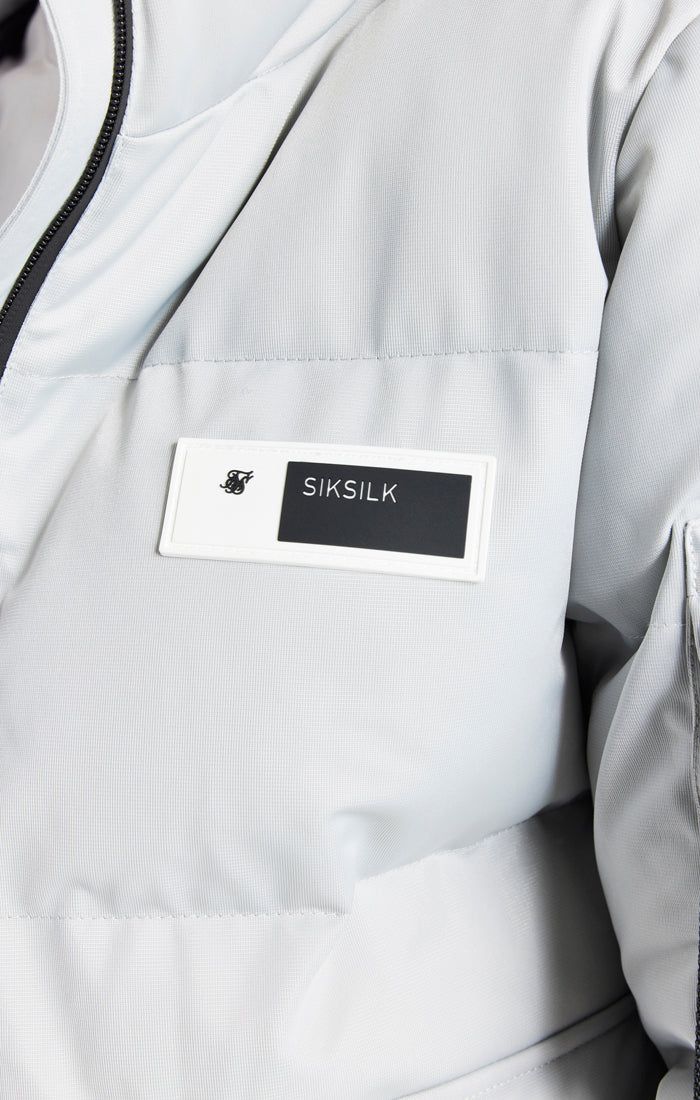 Grey Padded Jacket sold by Siksilk product image thumbnail 3