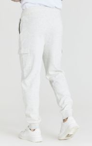 Grey Marl Fleece Cargo Jogger sold by Siksilk