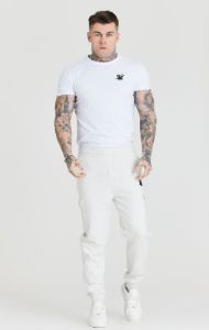Grey Marl Fleece Cargo Jogger sold by Siksilk