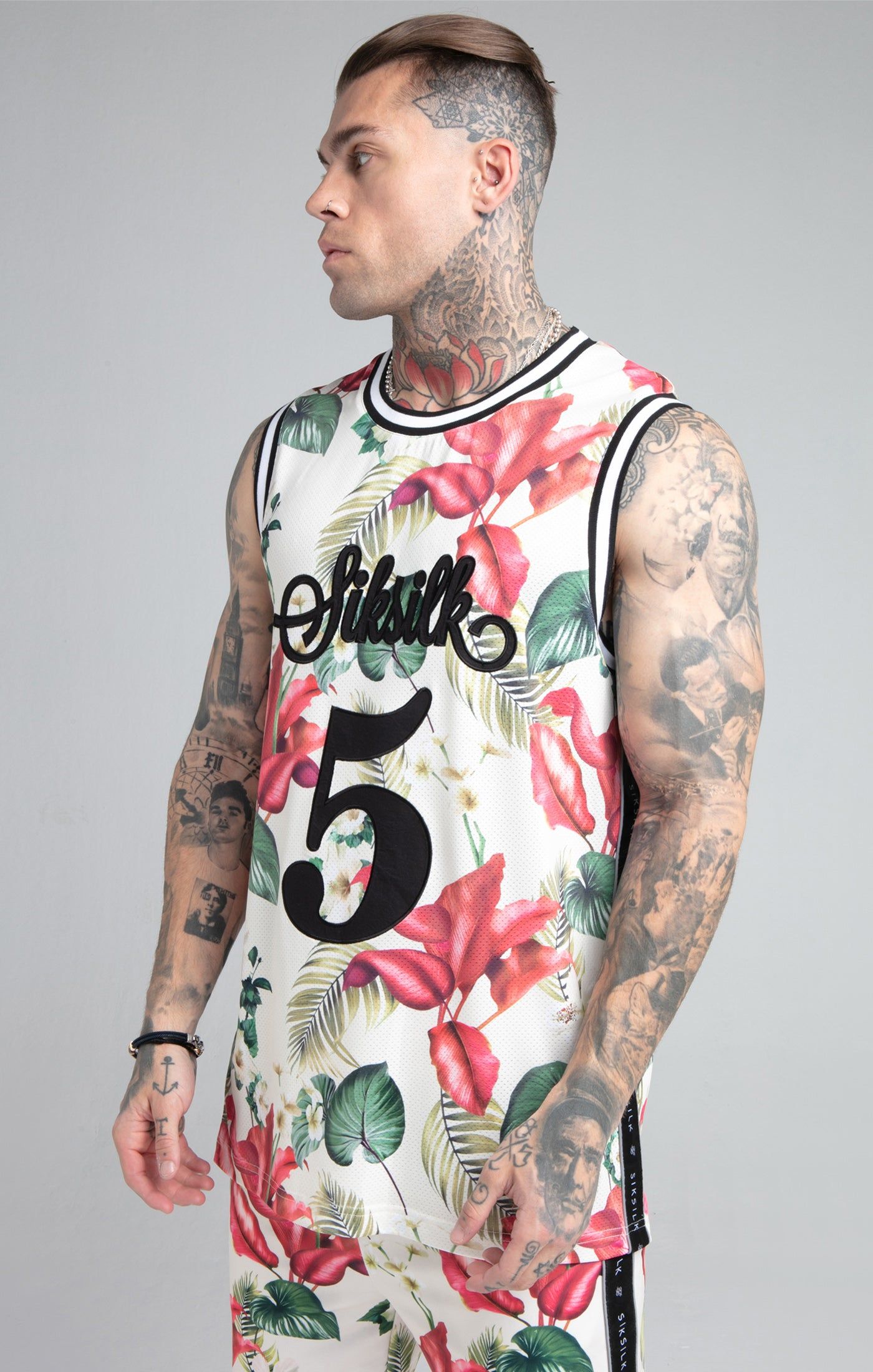 Ecru Retro Basketball Vest sold by Siksilk