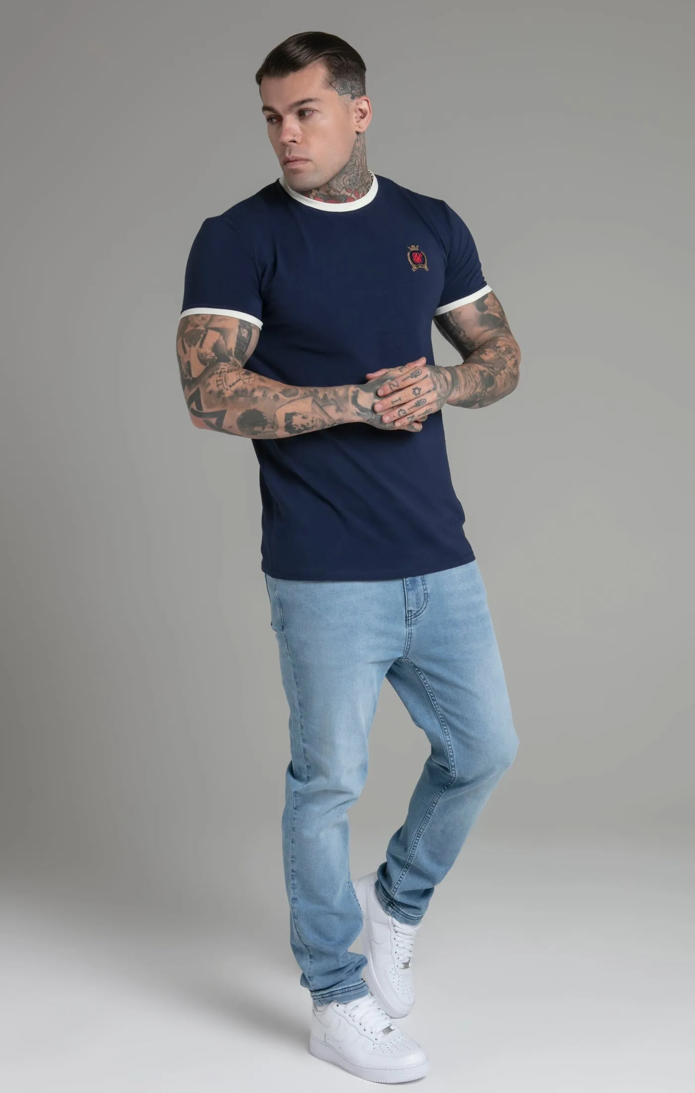 Blue Crest T-Shirt sold by Siksilk product image thumbnail 4