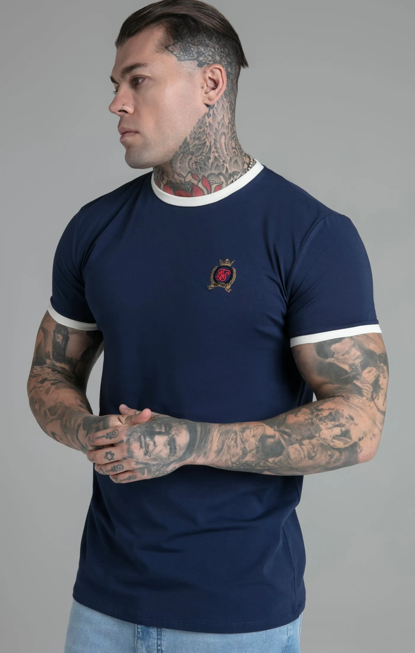 Blue Crest T-Shirt sold by Siksilk