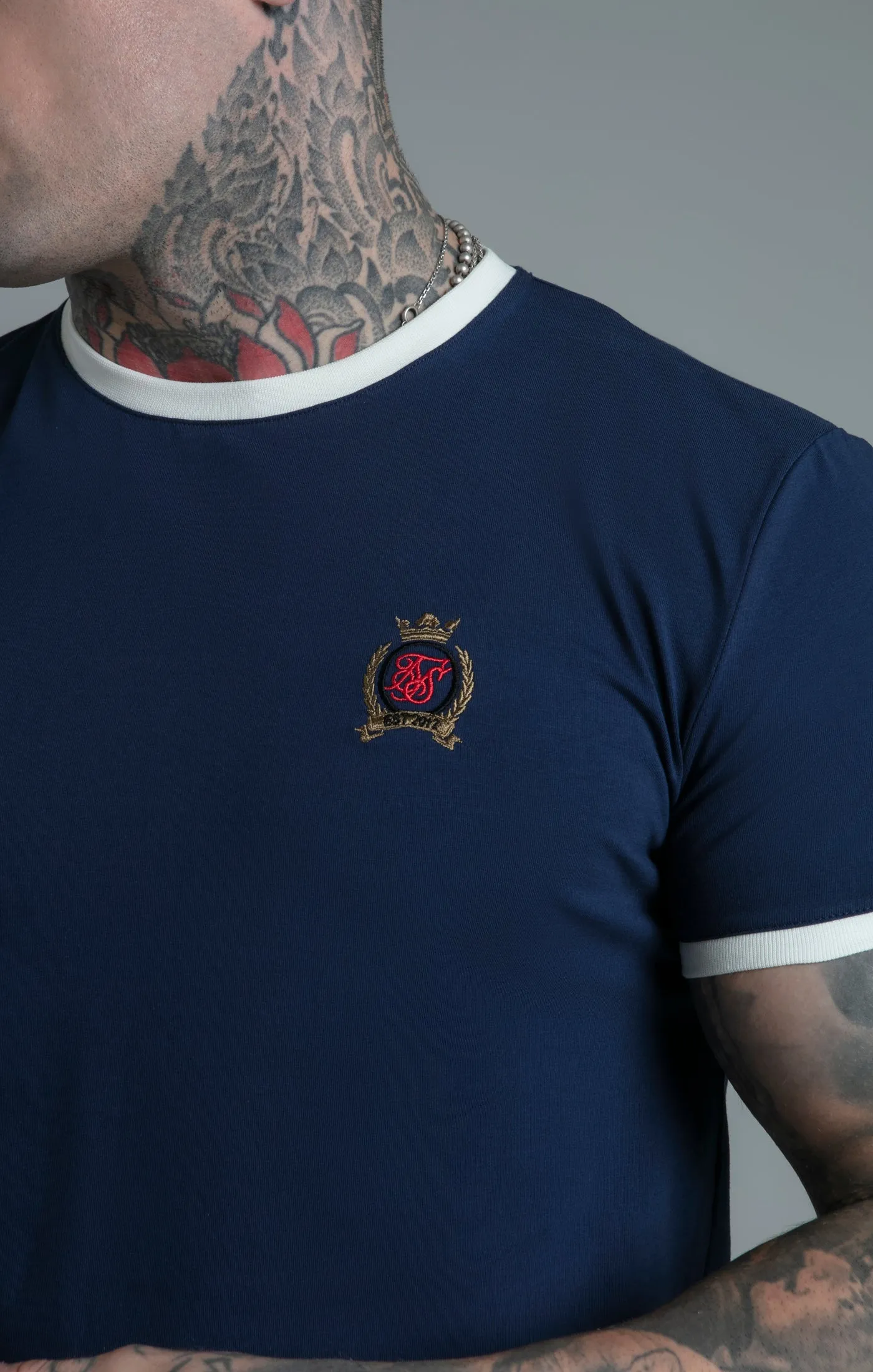 Blue Crest T-Shirt sold by Siksilk product image thumbnail 3
