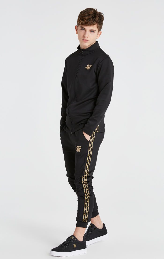 Boys Black Taped Jogger sold by Siksilk product image thumbnail 4