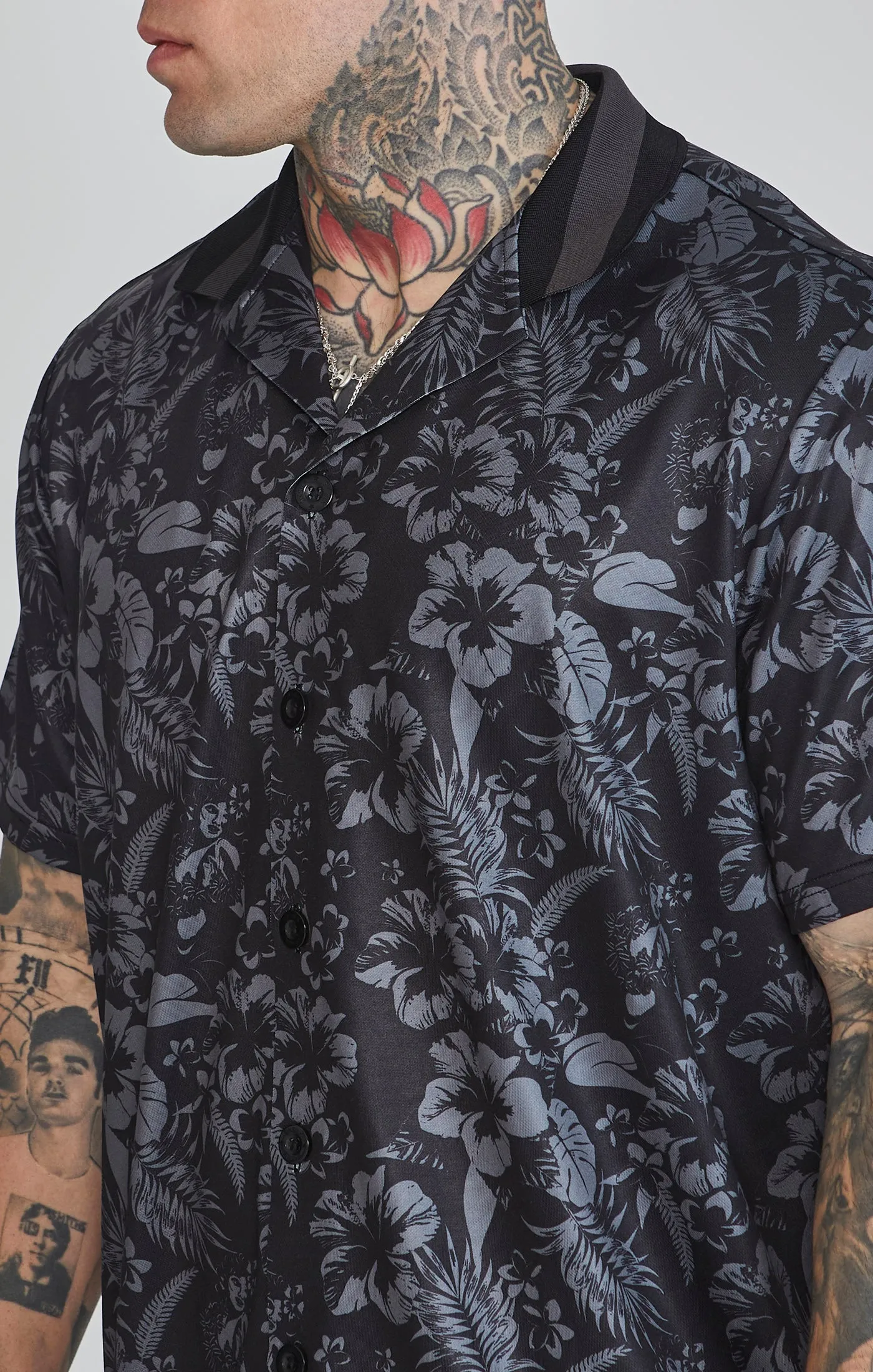 Black Bowling Shirt sold by Siksilk product image thumbnail 4