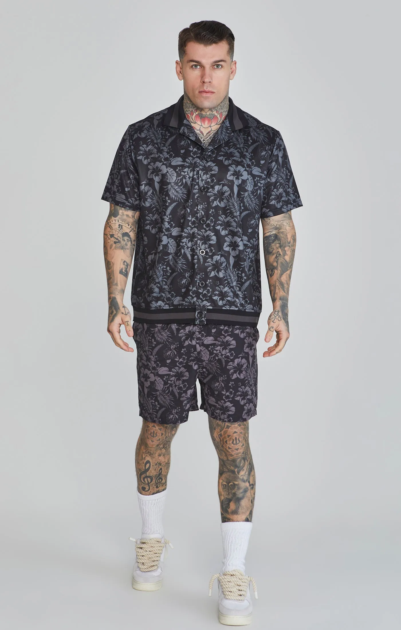 Black Bowling Shirt sold by Siksilk product image thumbnail 2
