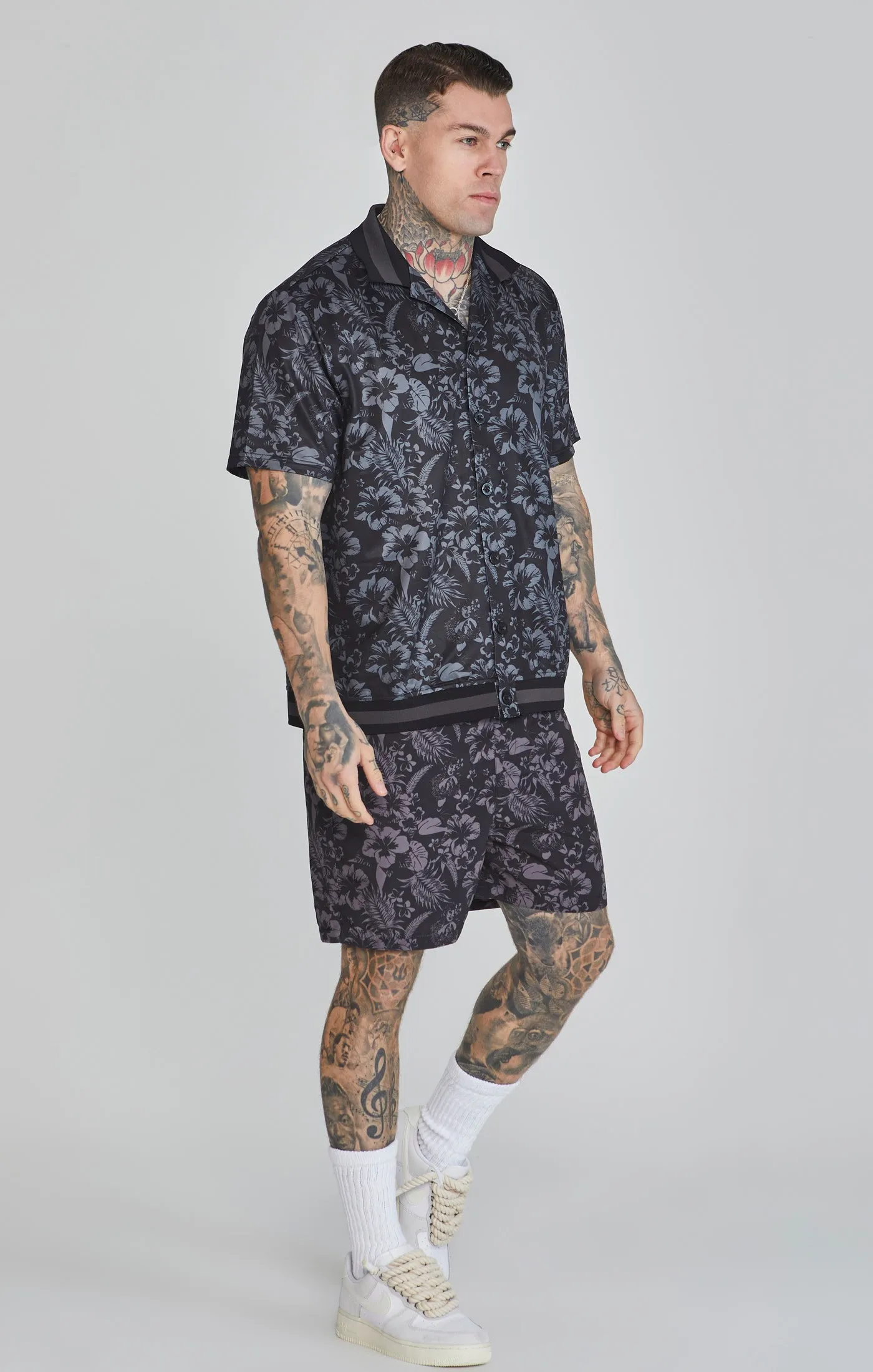 Black Bowling Shirt sold by Siksilk product image thumbnail 3