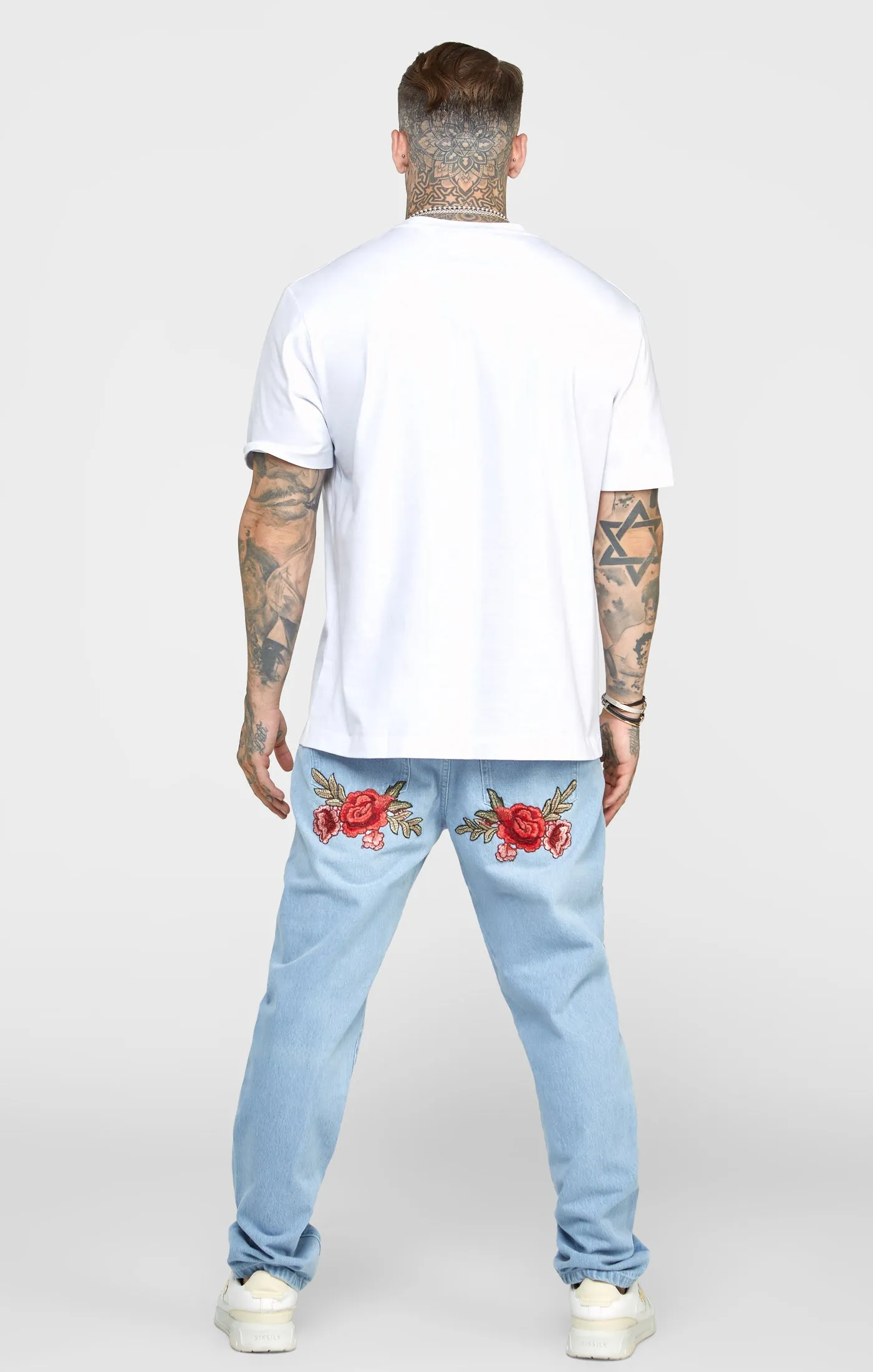 White Rhinestone Oversized T-Shirt sold by Siksilk product image thumbnail 5