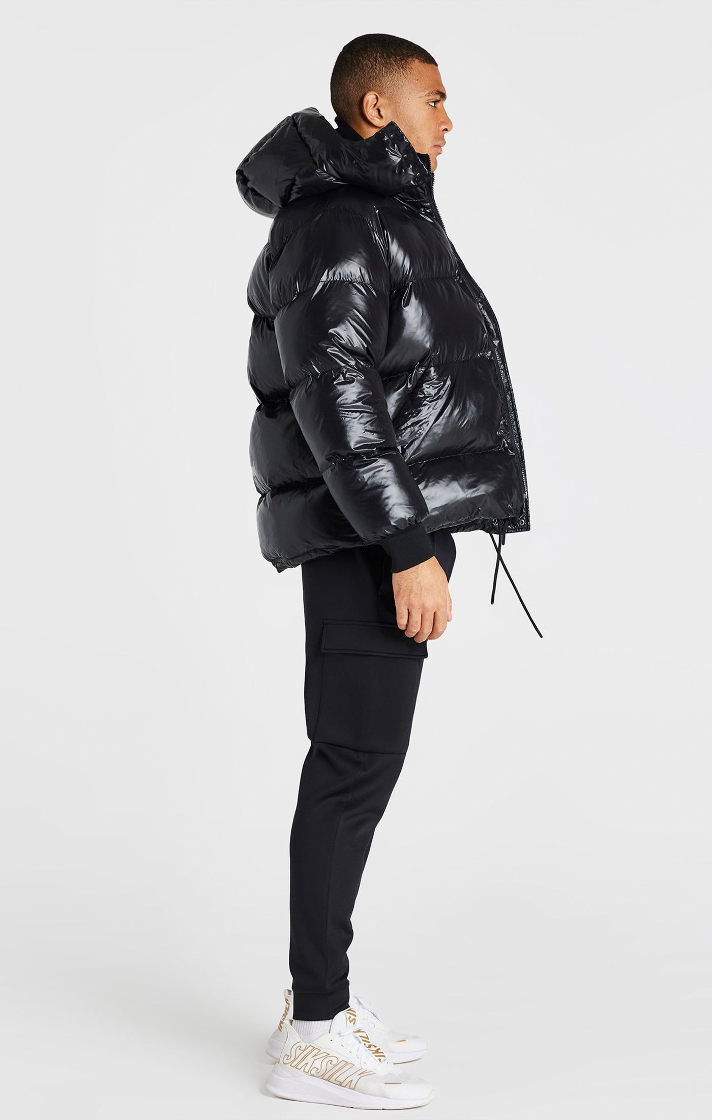 Black Puffer Jacket sold by Siksilk product image thumbnail 5