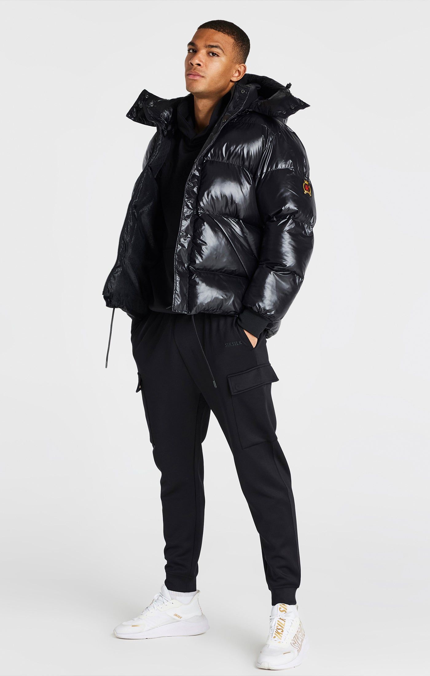 Black Puffer Jacket sold by Siksilk product image thumbnail 4