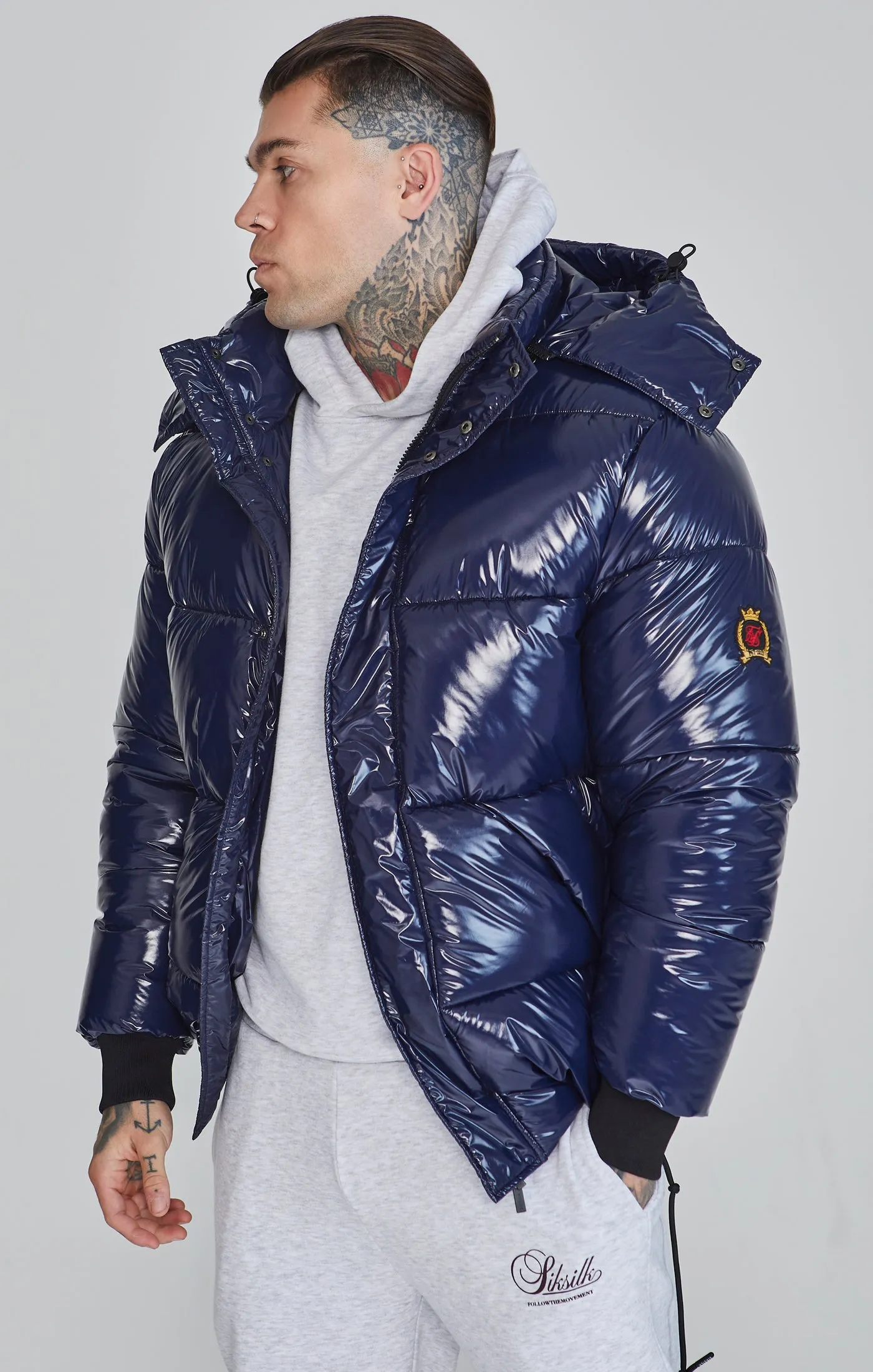 Blue Puffer Jacket sold by Siksilk