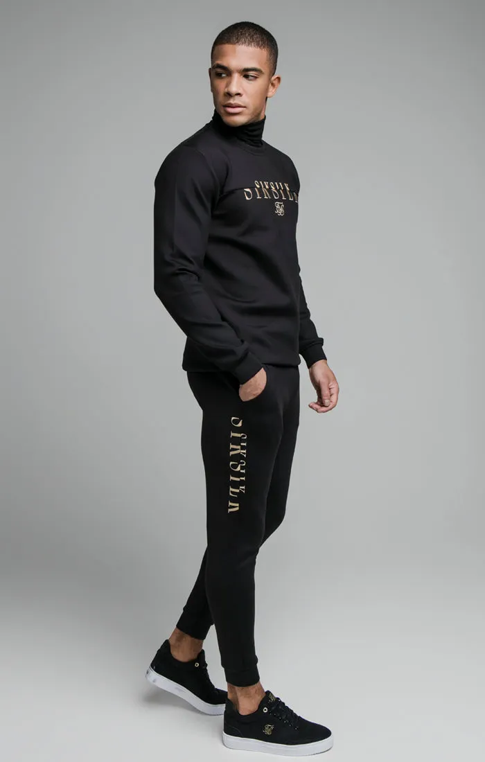 SikSilk Division Crew Neck Sweater - Black sold by Siksilk product image thumbnail 3