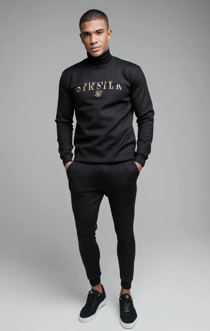 SikSilk Division Crew Neck Sweater - Black sold by Siksilk product image thumbnail 2