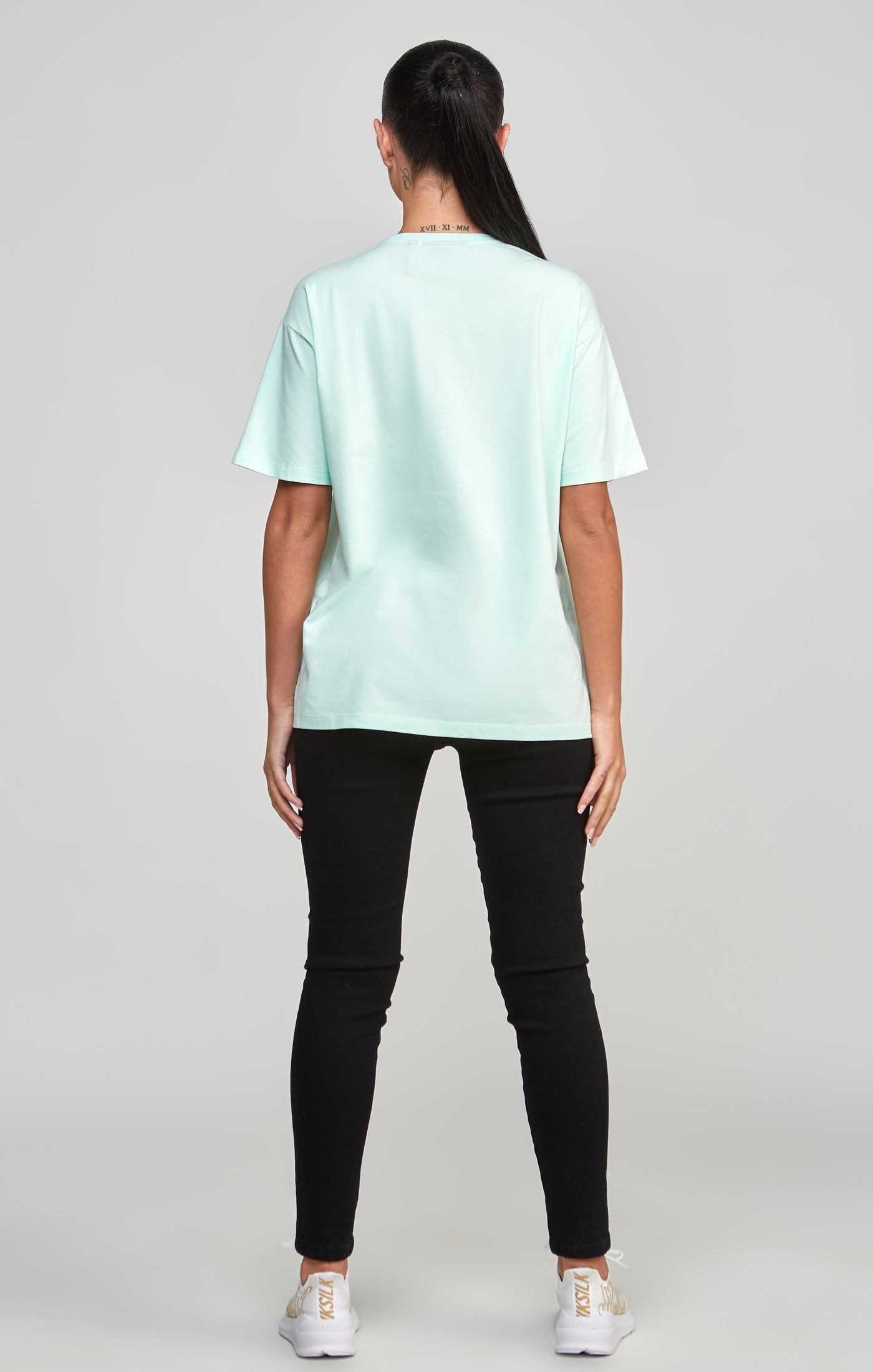 Mint Embroidered Boyfriend T-Shirt sold by Siksilk product image thumbnail 5