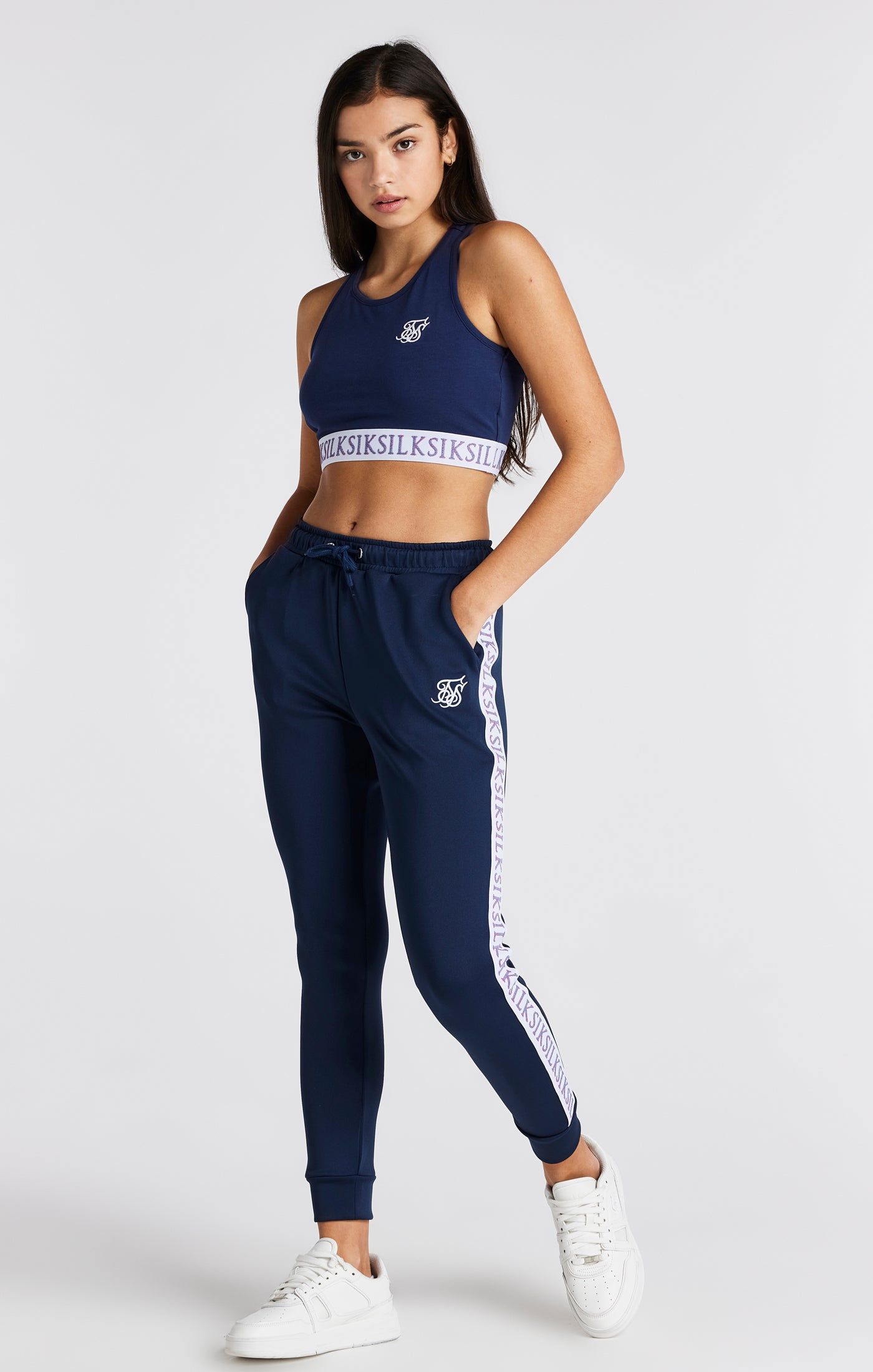 Girls Navy Bralette sold by Siksilk product image thumbnail 3