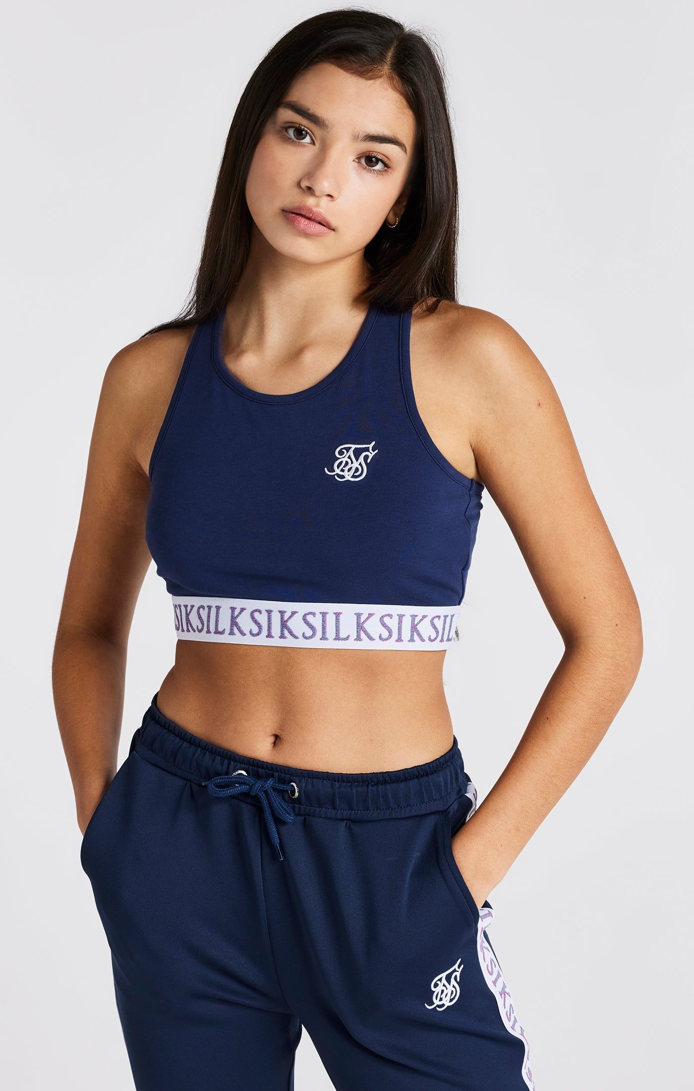 Girls Navy Bralette sold by Siksilk product image thumbnail 6