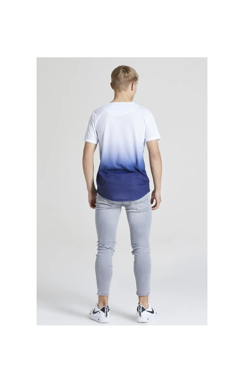 Illusive London Core Fade Tee – White & Navy sold by Siksilk product image thumbnail 5