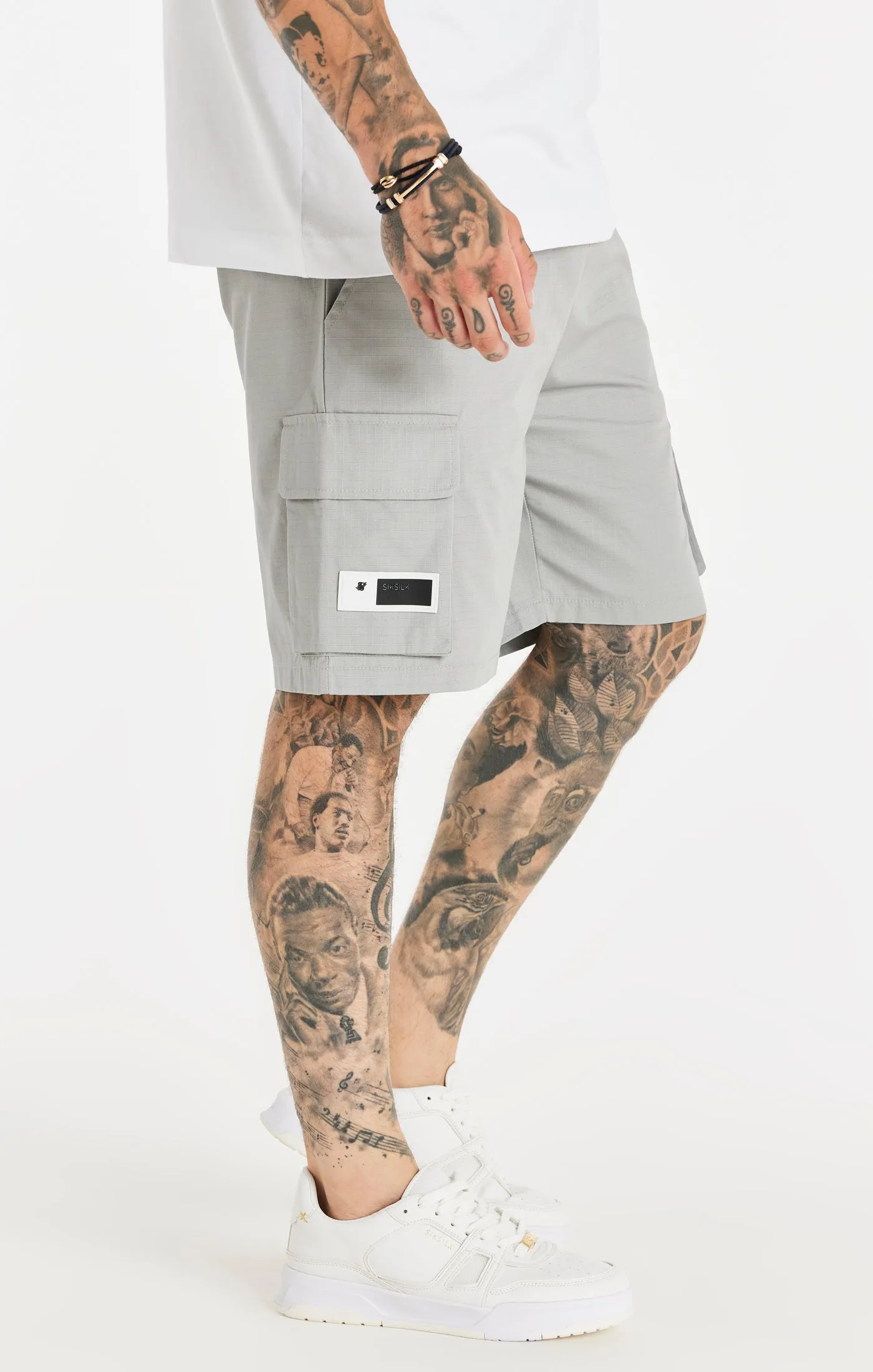Grey Ripstop Cargo Short sold by Siksilk product image thumbnail 2