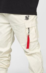 Ecru Relaxed Cuffed Cargo Pant sold by Siksilk
