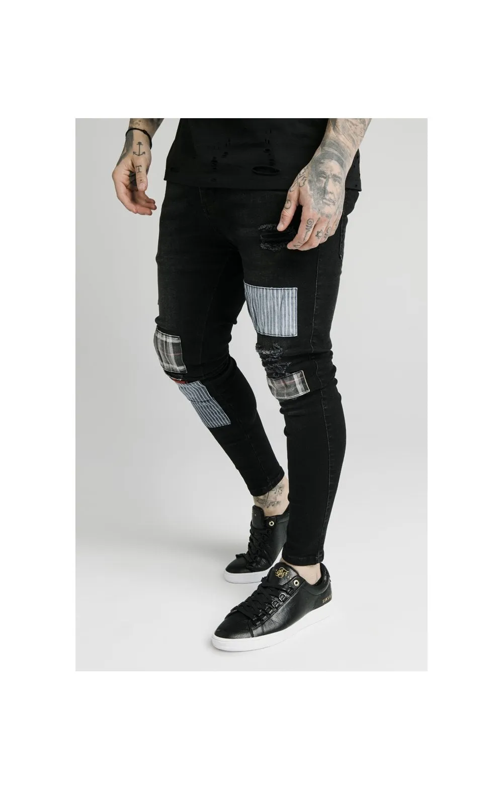 SikSilk Low Rise Fusion Jeans – Washed Black sold by Siksilk product image thumbnail 4