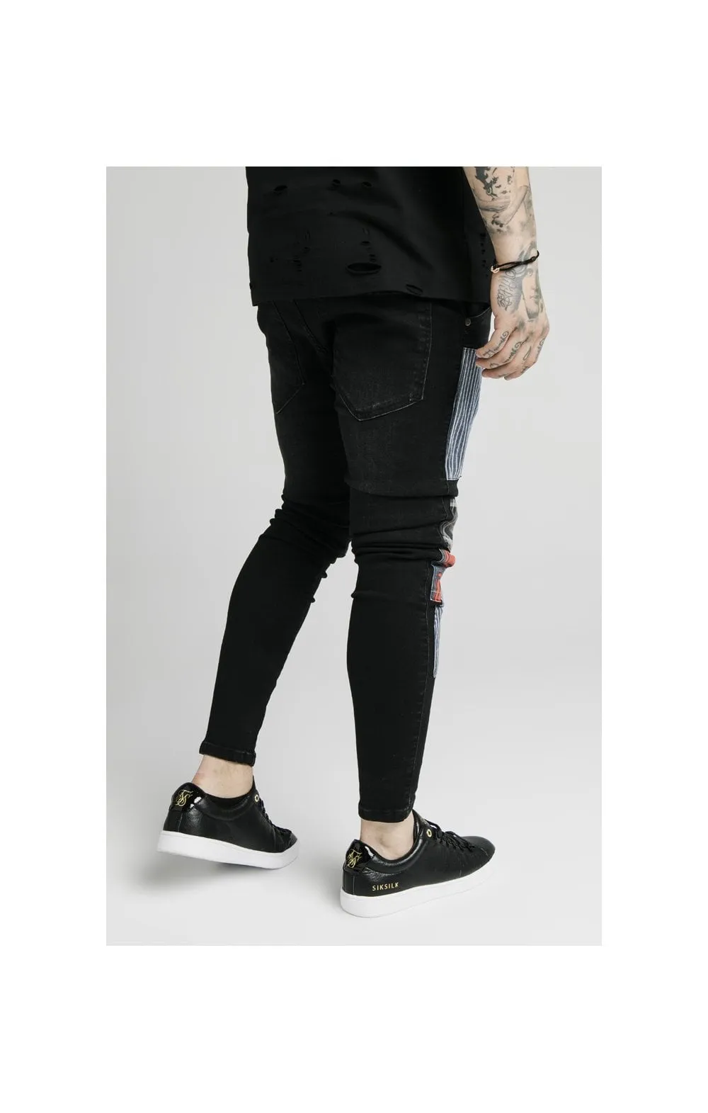 SikSilk Low Rise Fusion Jeans – Washed Black sold by Siksilk product image thumbnail 2