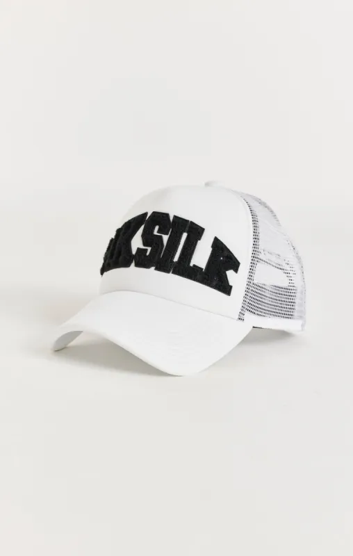 SikSilk Retro Foam Mesh Trucker - White sold by Siksilk