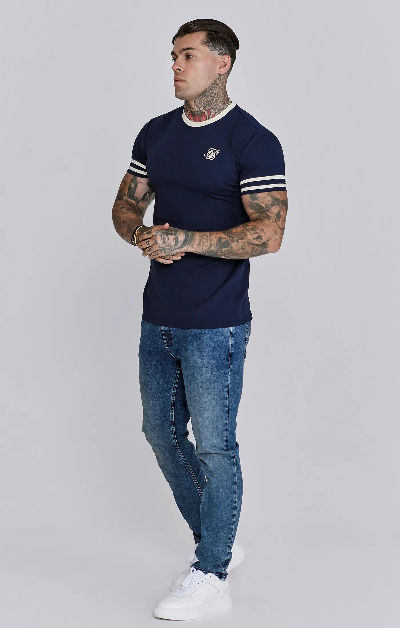 Navy Tournament T-Shirt sold by Siksilk product image thumbnail 4