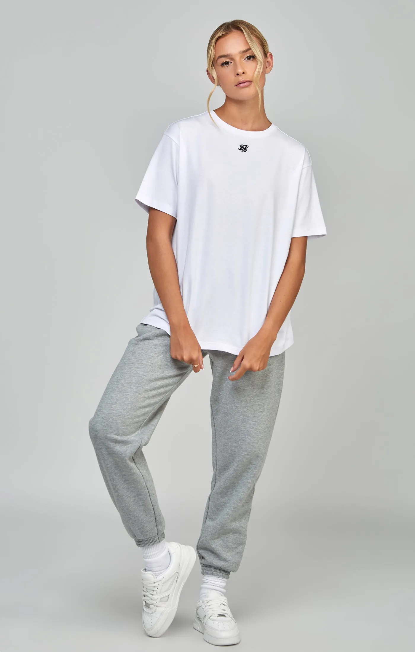 White Essential Boyfriend T-Shirt sold by Siksilk product image thumbnail 4