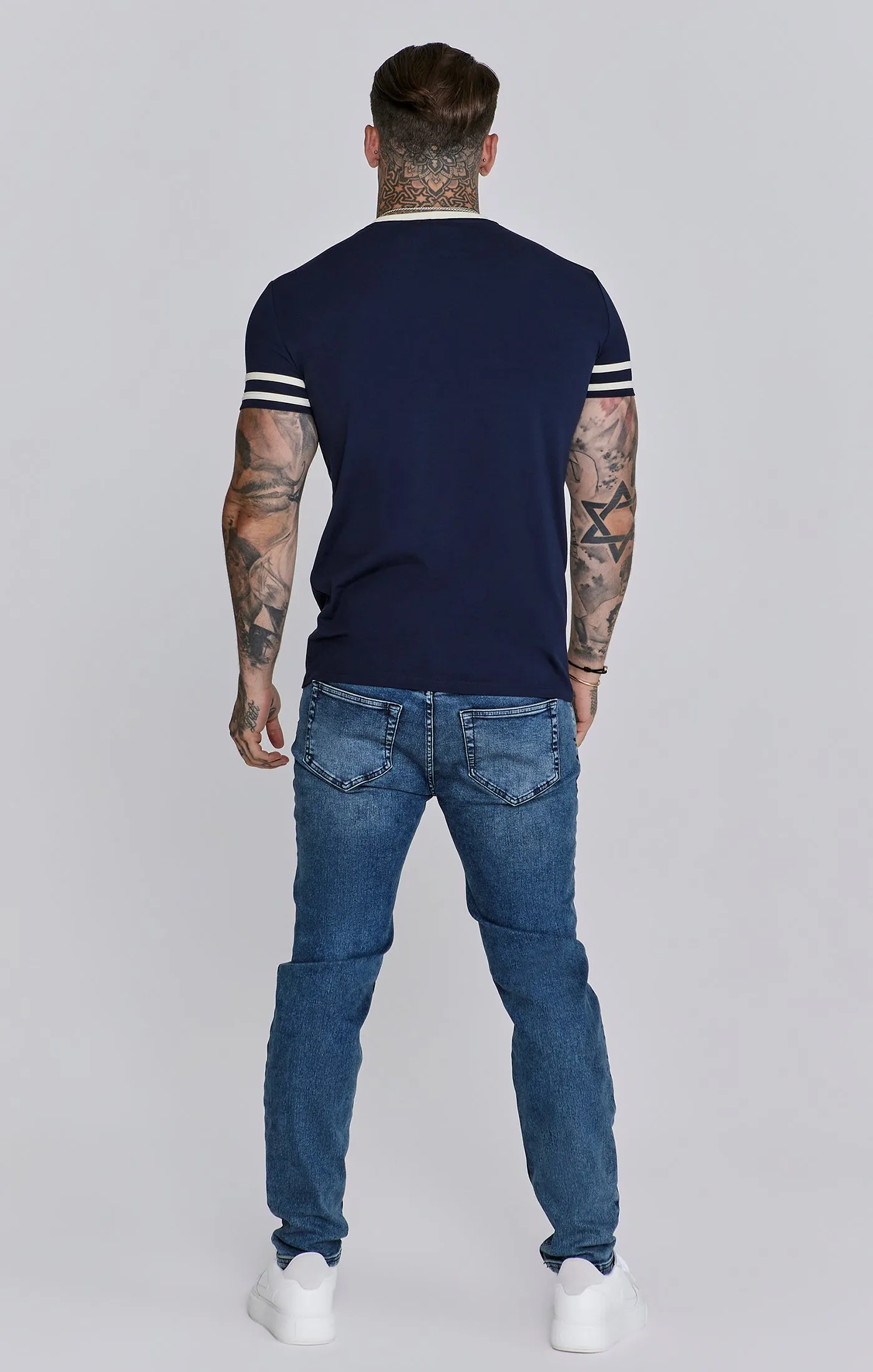 Navy Tournament T-Shirt sold by Siksilk product image thumbnail 5