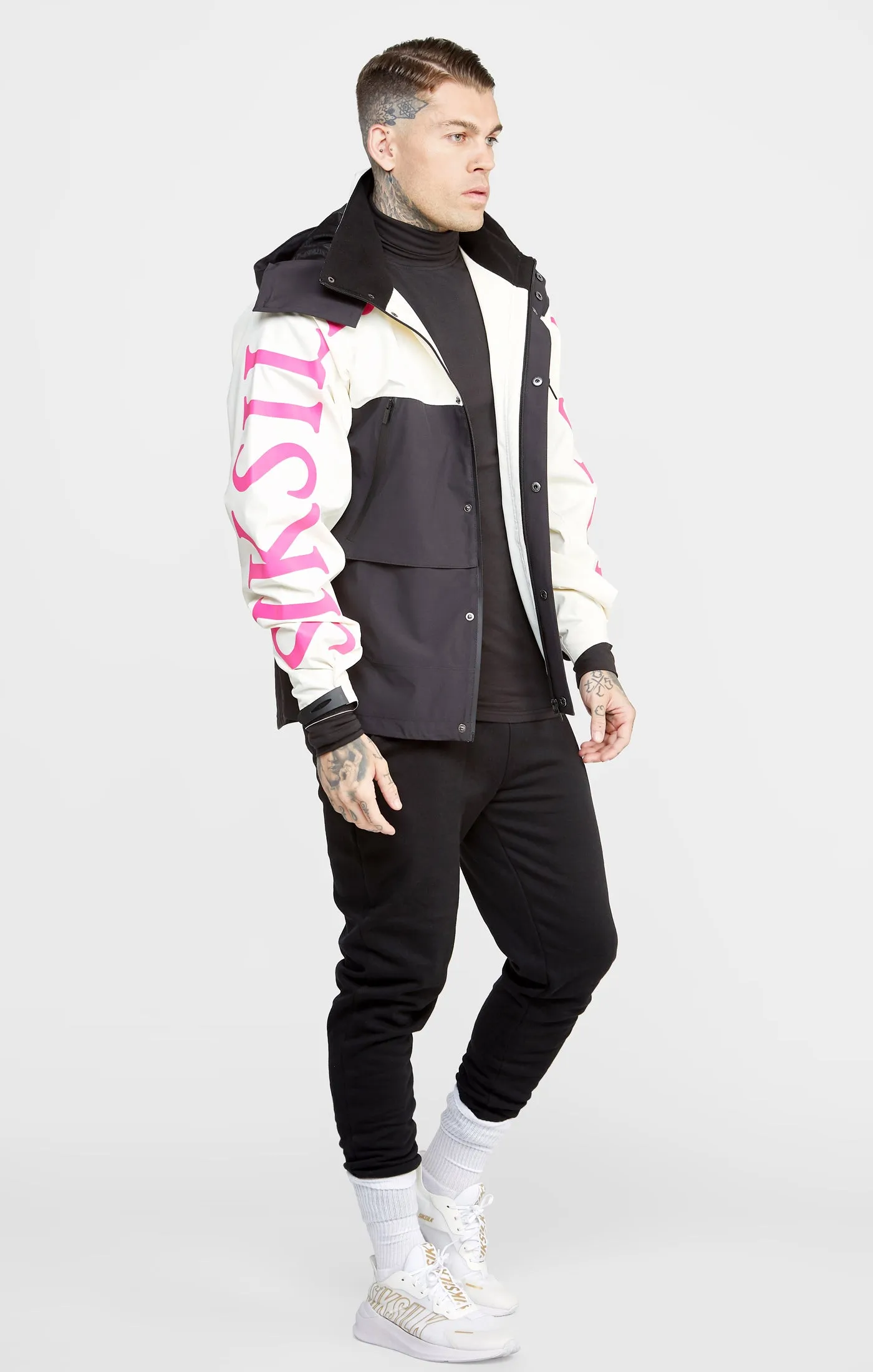 Ecru Technical Jacket sold by Siksilk product image thumbnail 3
