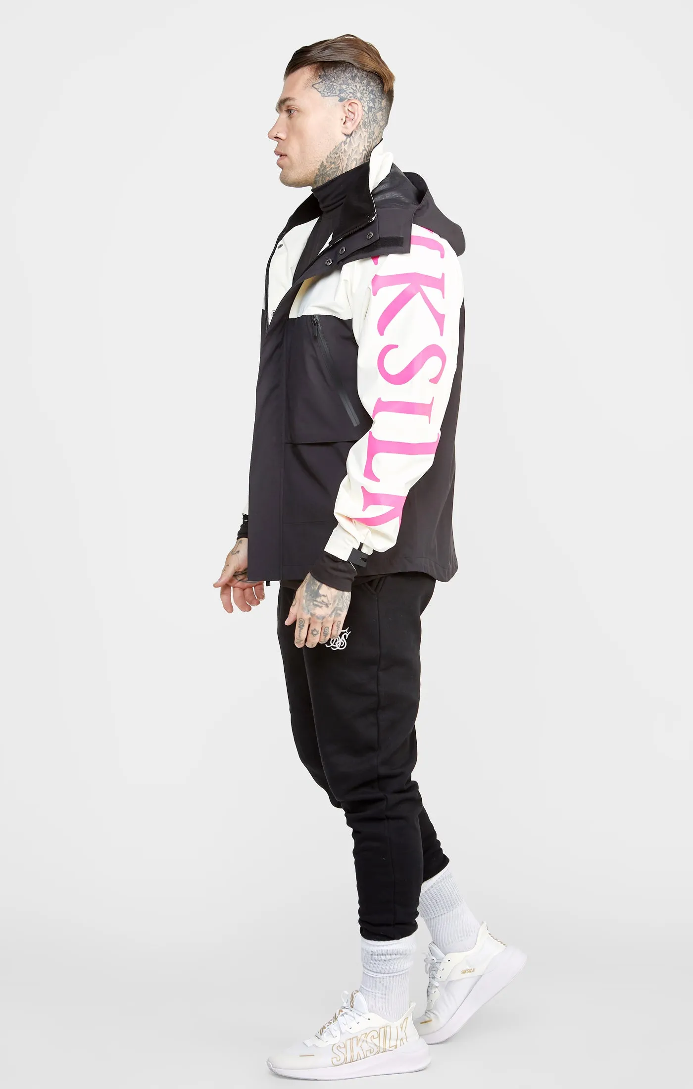 Ecru Technical Jacket sold by Siksilk product image thumbnail 4