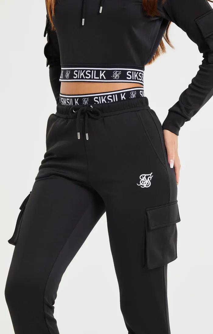 Black Cargo Pocket Jogger sold by Siksilk product image thumbnail 2
