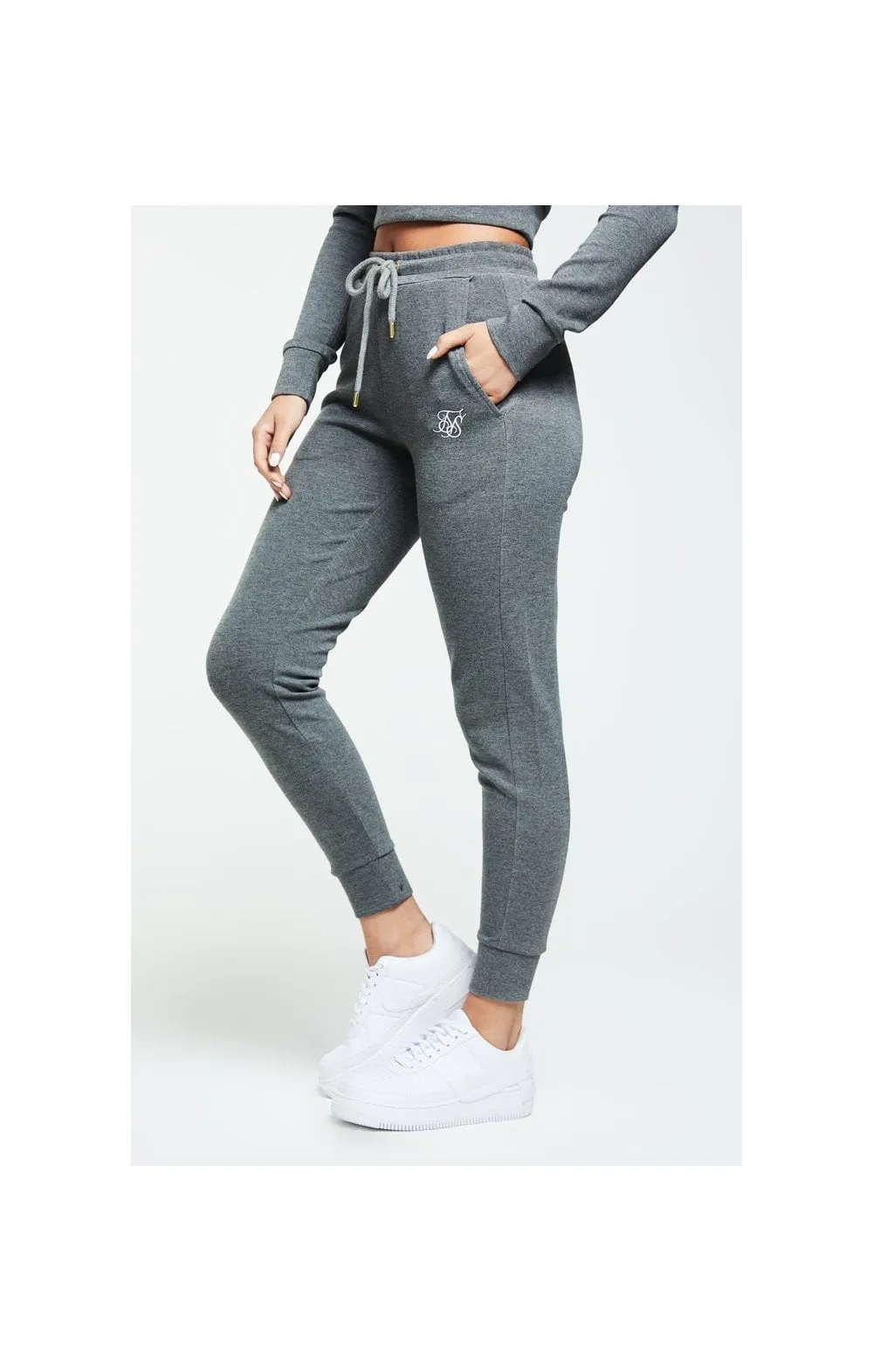 SikSilk Colour Signature Track Pants - Dark Grey Marl sold by Siksilk product image thumbnail 2