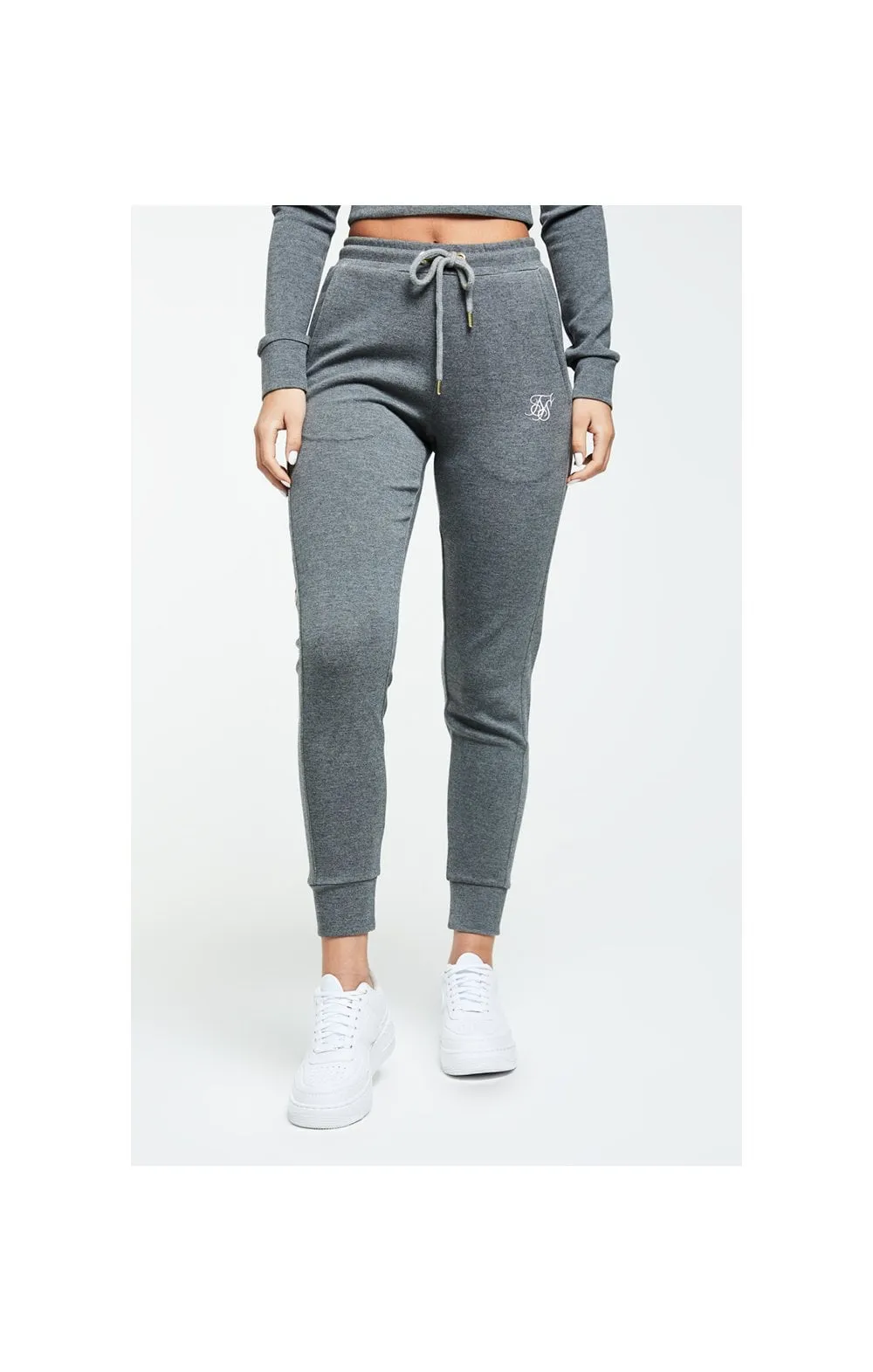 SikSilk Colour Signature Track Pants - Dark Grey Marl sold by Siksilk