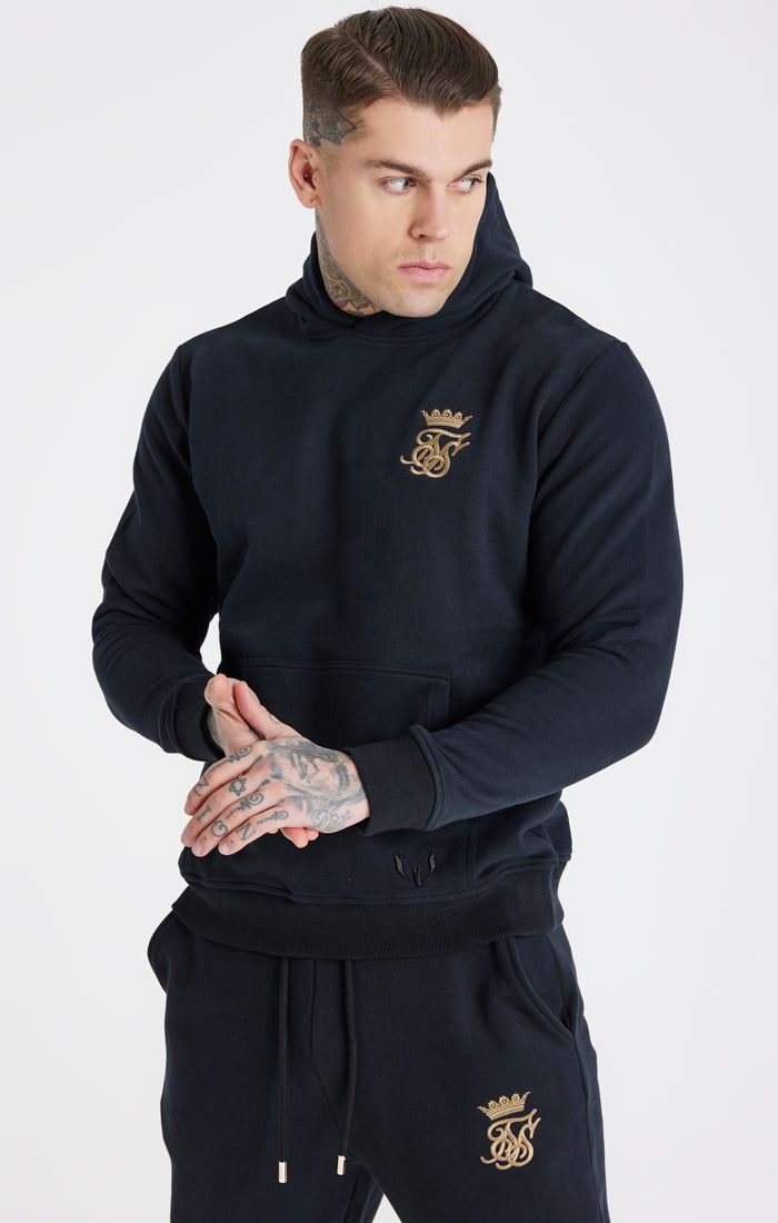 Messi x SikSilk Black Fleece Overhead Hoodie sold by Siksilk