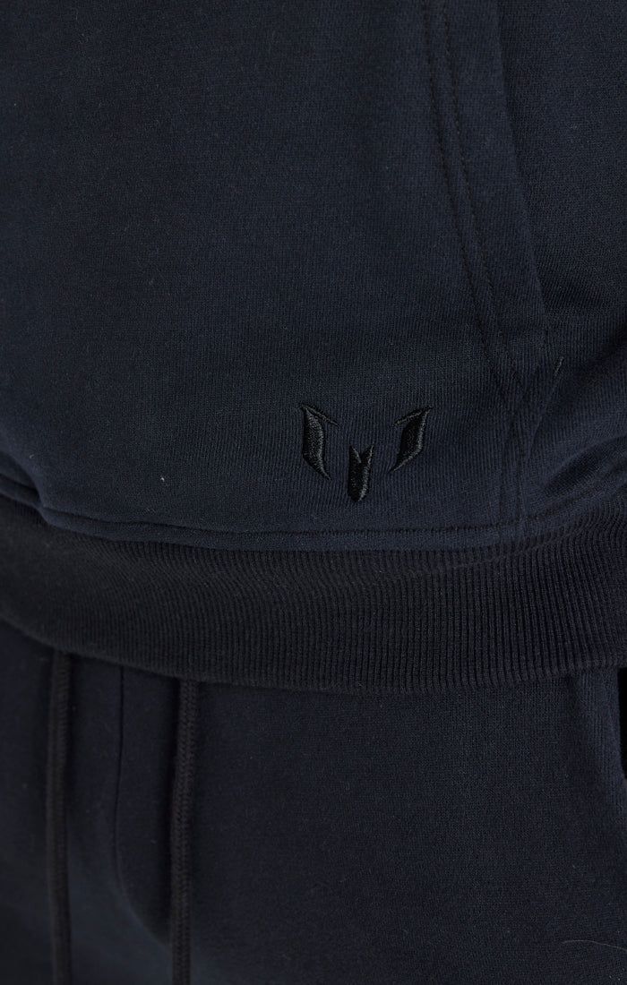 Messi x SikSilk Black Fleece Overhead Hoodie sold by Siksilk product image thumbnail 3