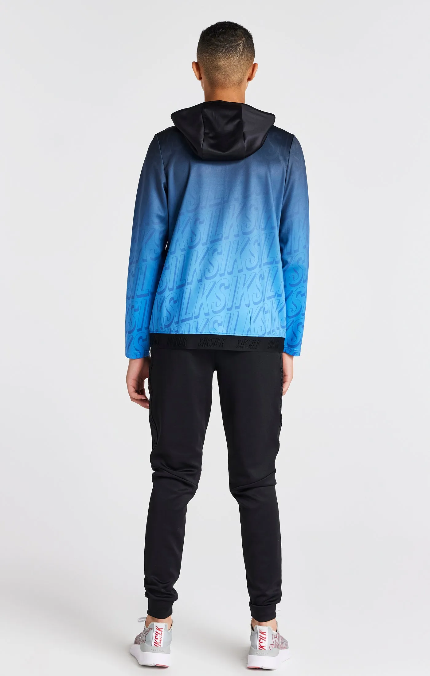 Boys Black Skinny Fit Jogger sold by Siksilk product image thumbnail 5