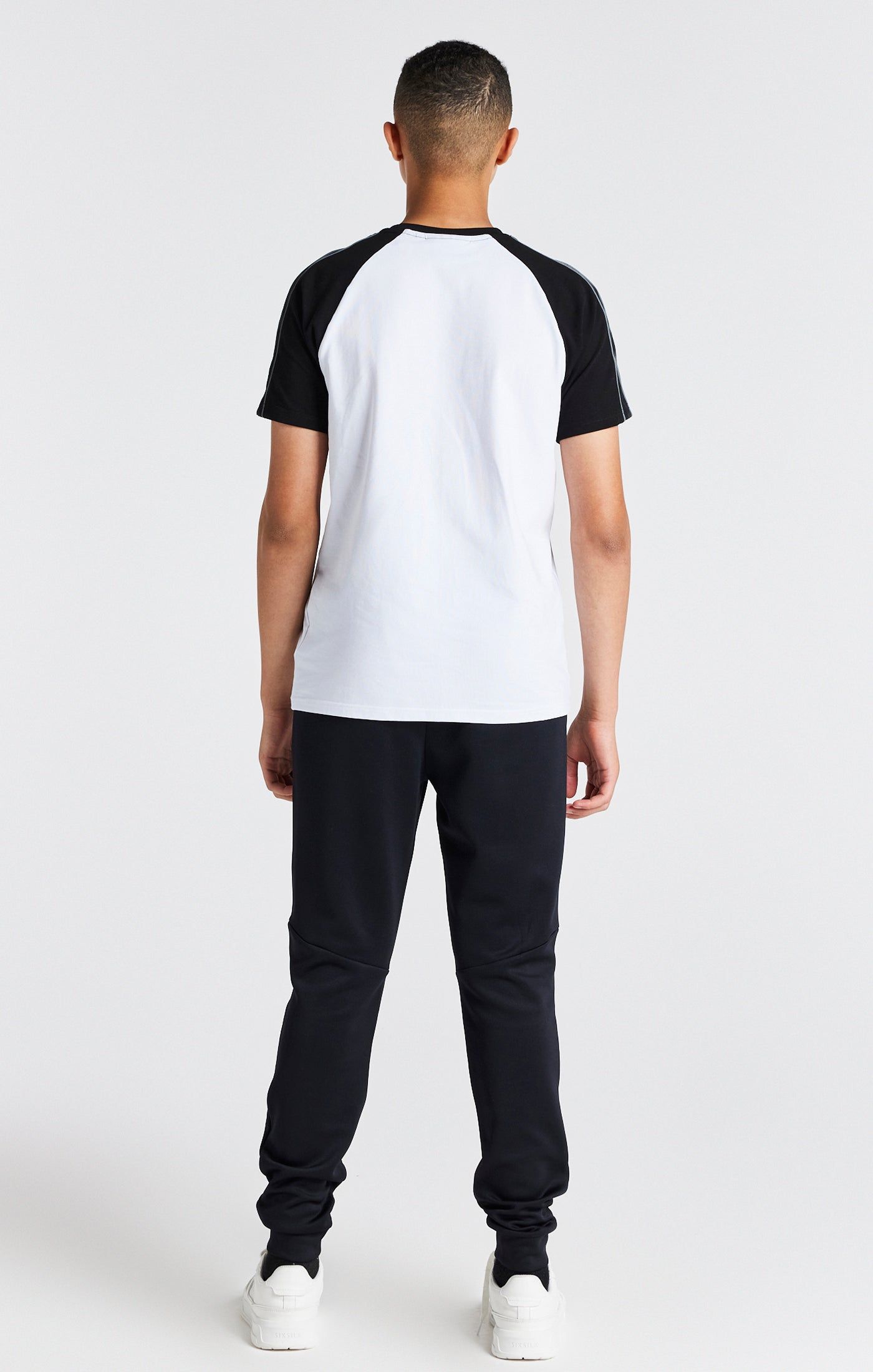 Boys White Raglan T-Shirt sold by Siksilk product image thumbnail 5