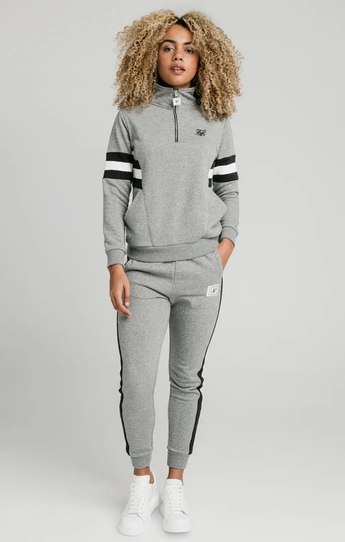 SikSilk Luxe Track Top - Grey Marl sold by Siksilk product image thumbnail 3