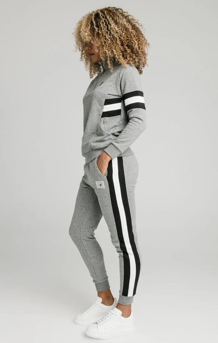 SikSilk Luxe Track Top - Grey Marl sold by Siksilk product image thumbnail 4